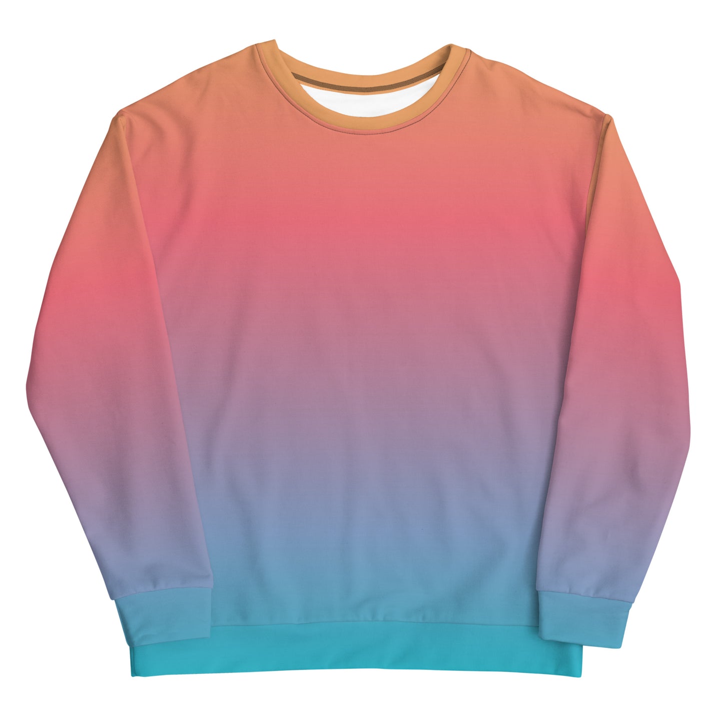 Orange and Blue Ombre Seasonal Sweatshirt