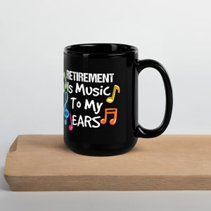Coworker Retirement Gift Black Glossy Mug