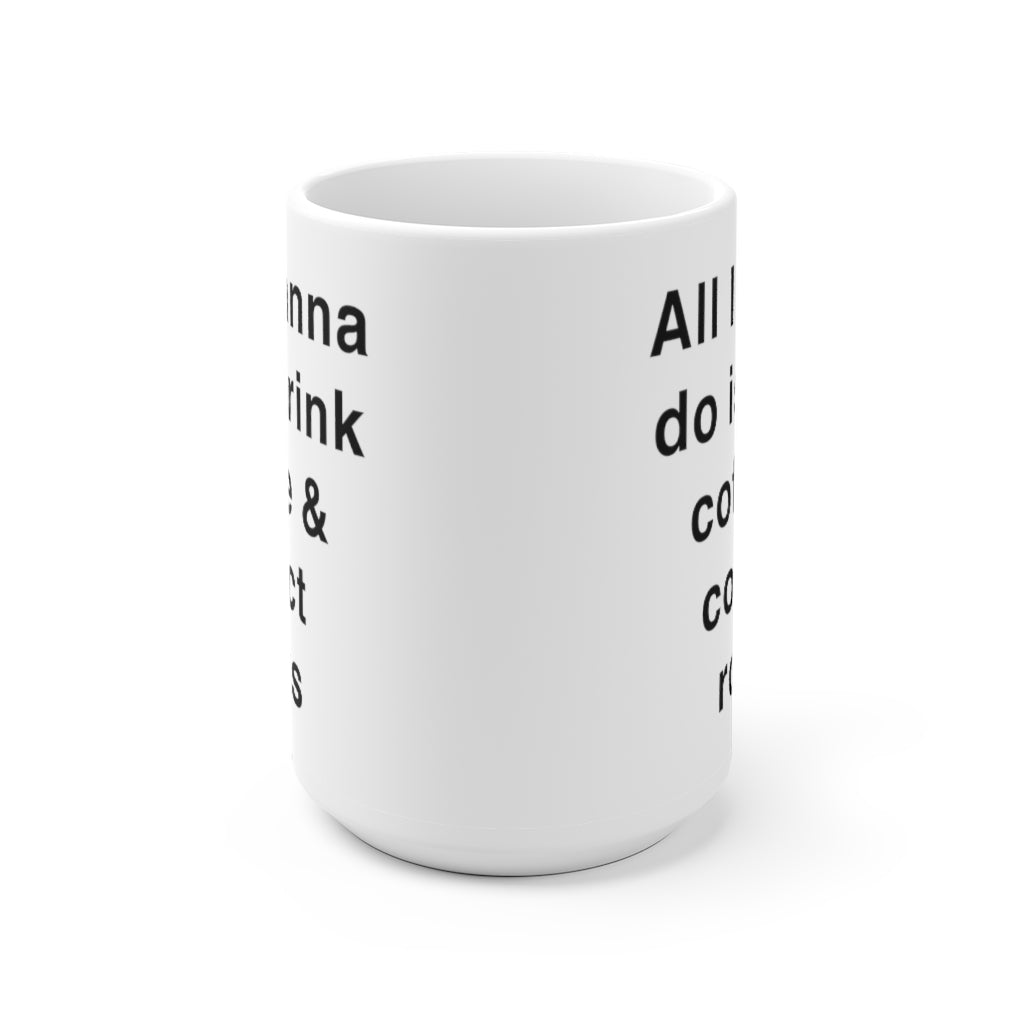 Funny Rock Collector White Ceramic Coffee Mug