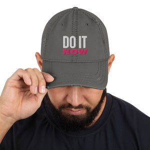 Do It Now Embroidered Distressed Dad Hat