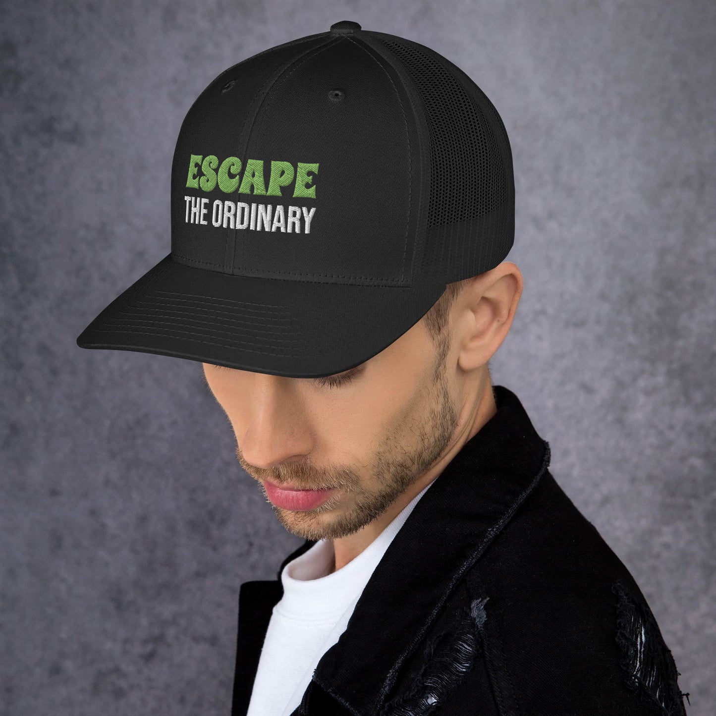 Escape the Ordinary Embroidered Trucker Cap