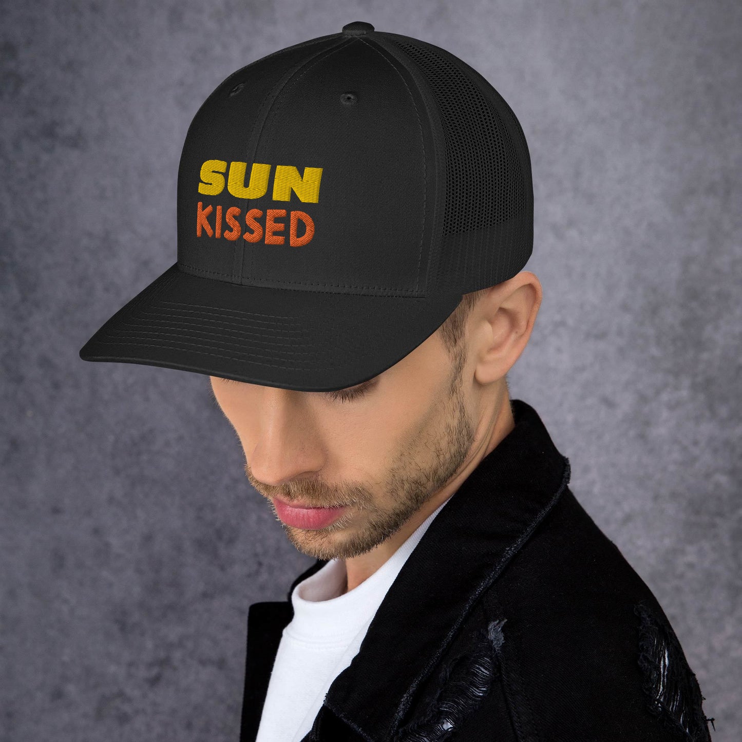 Sun Kissed Embroidered Trucker Cap