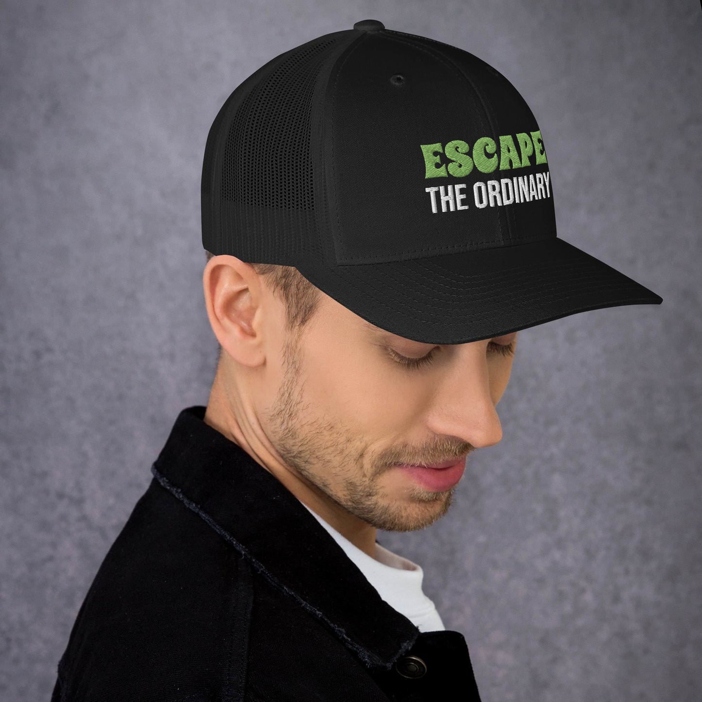 Escape the Ordinary Embroidered Trucker Cap