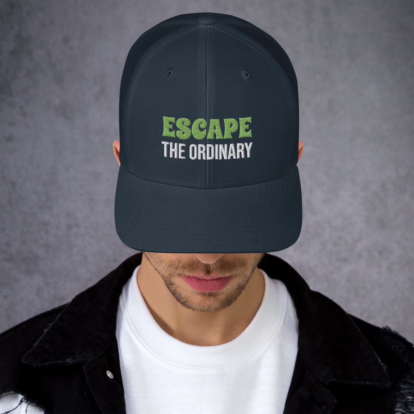 Escape the Ordinary Embroidered Trucker Cap