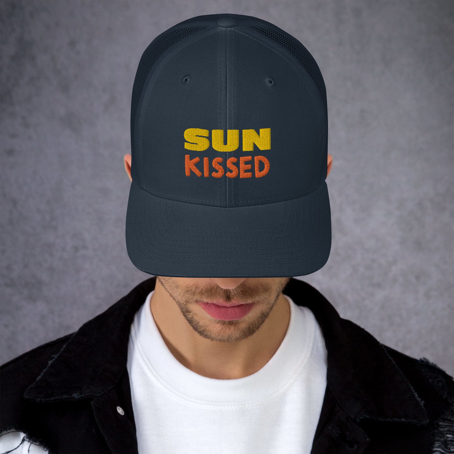 Sun Kissed Embroidered Trucker Cap