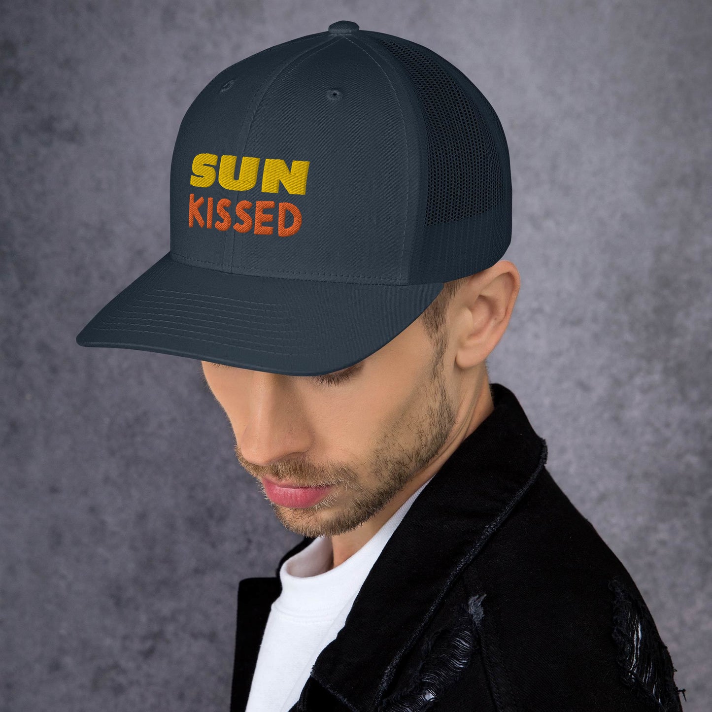 Sun Kissed Embroidered Trucker Cap