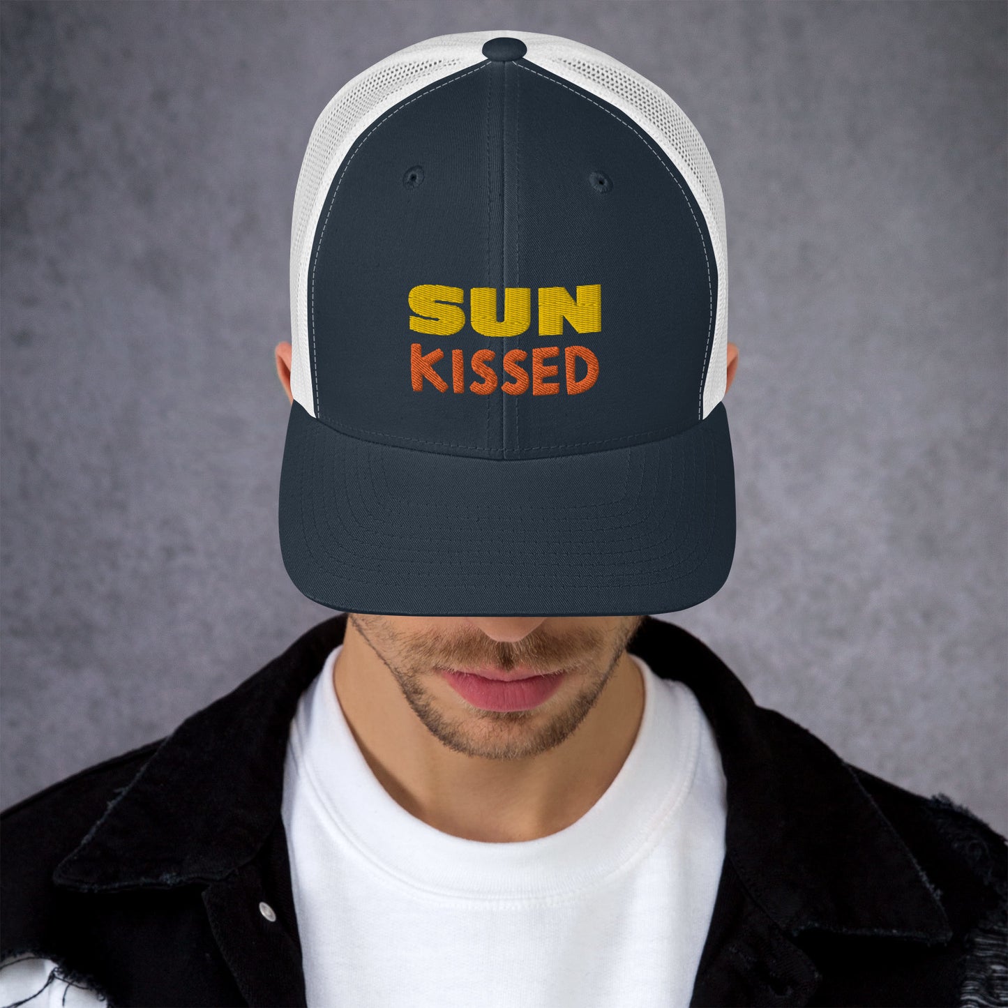 Sun Kissed Embroidered Trucker Cap
