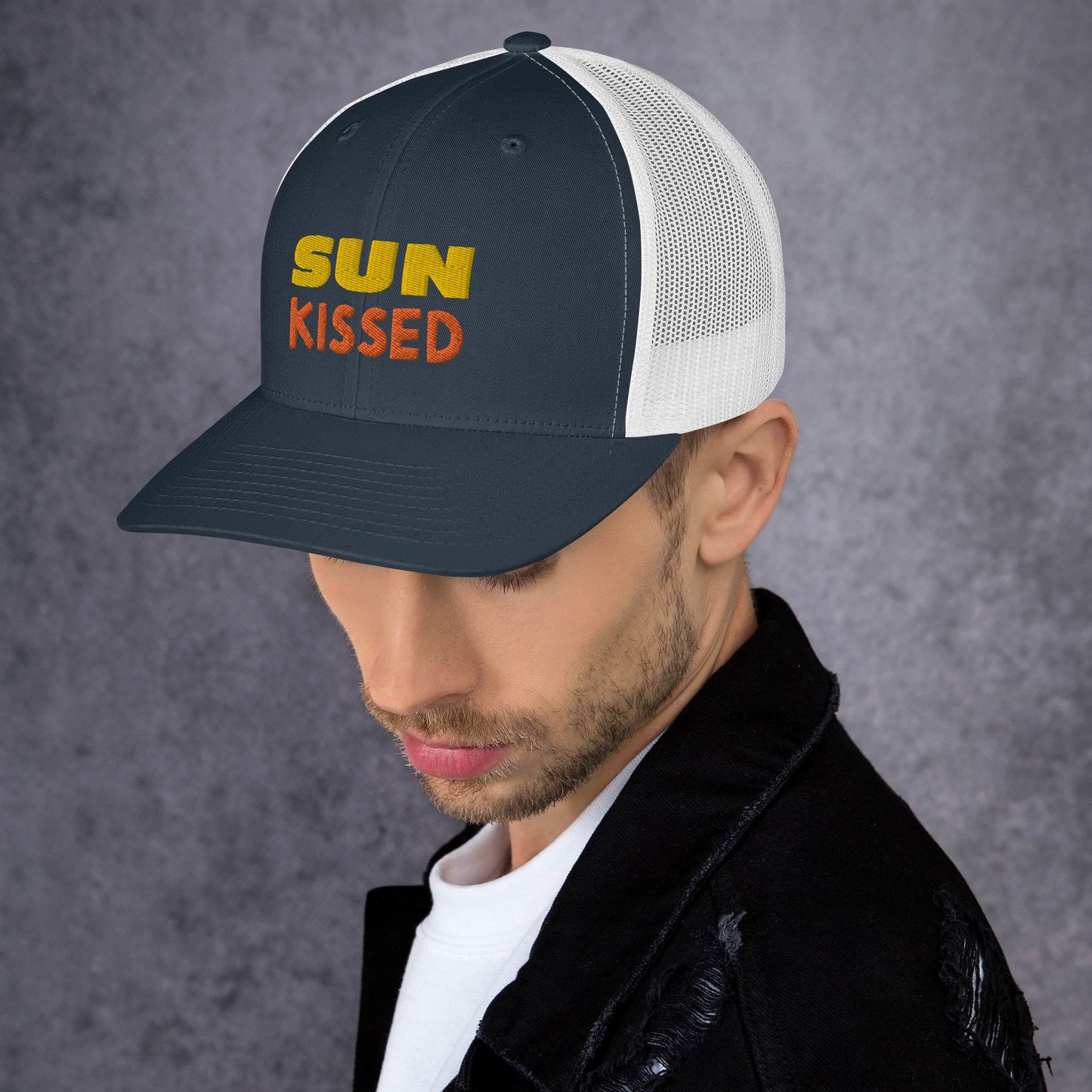 Sun Kissed Embroidered Trucker Cap
