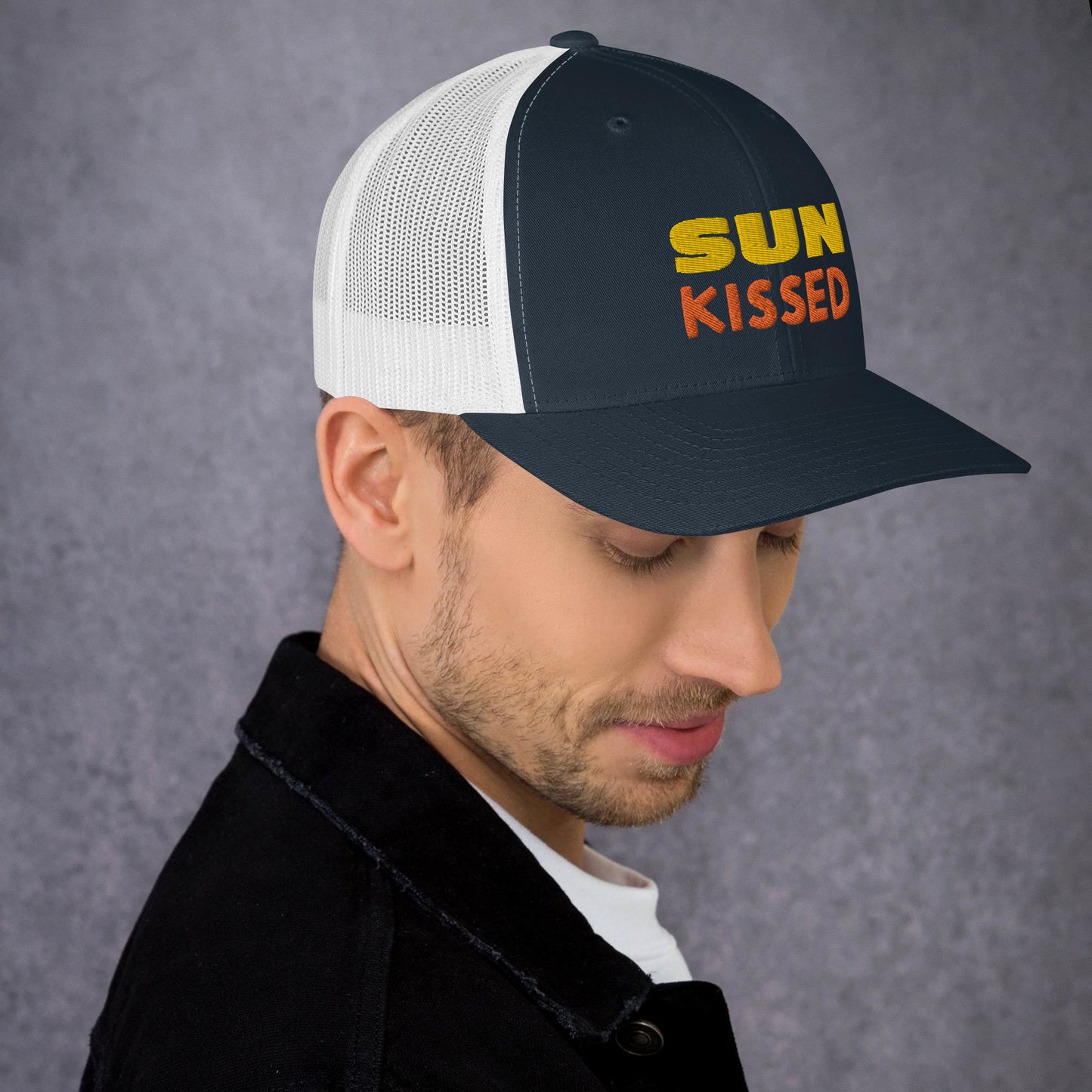 Sun Kissed Embroidered Trucker Cap