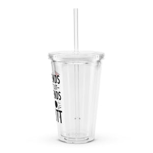 Golf Buddies Clear Plastic Tumbler