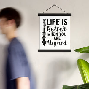 Chiropractic Better Life Office Poster with Hangers