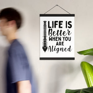 Chiropractic Better Life Office Poster with Hangers