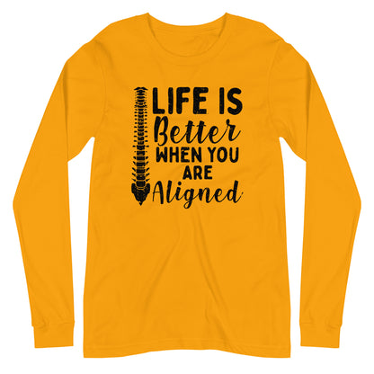 Chiropractor Gag Better Life Unisex Long Sleeve Tee