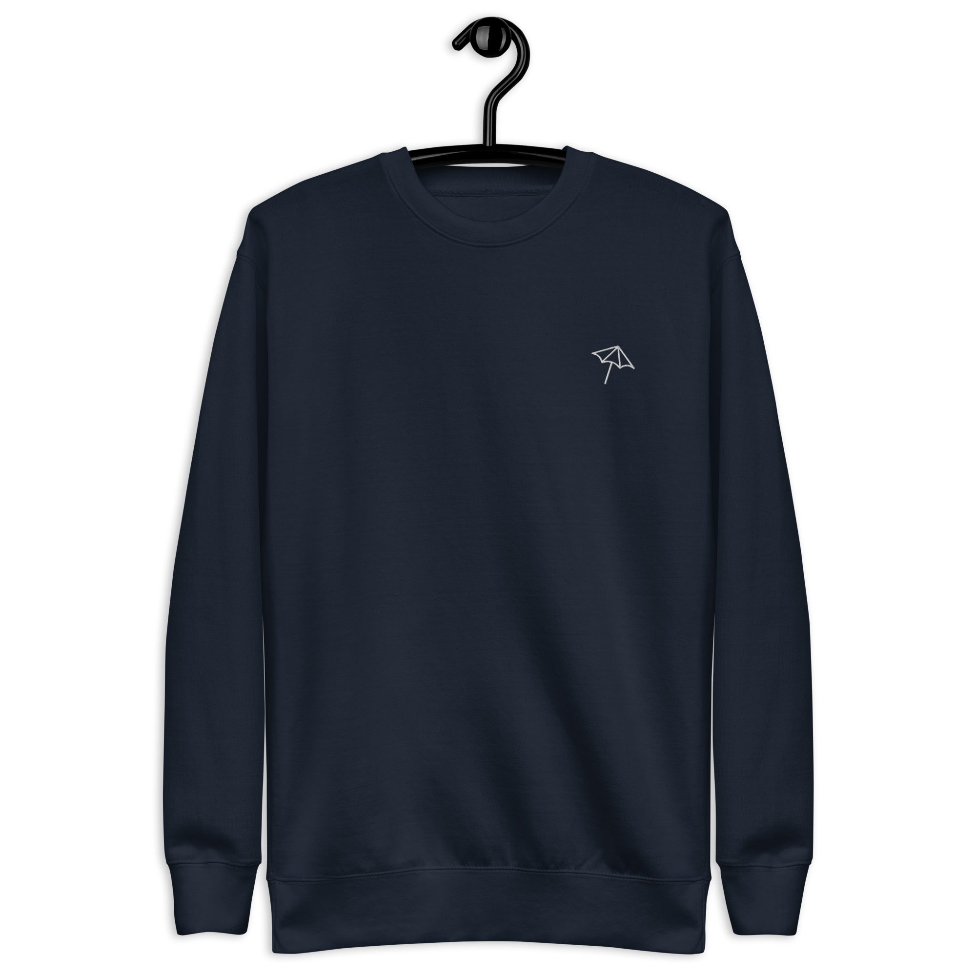 Embroidered Umbrella Unisex Premium Sweatshirt
