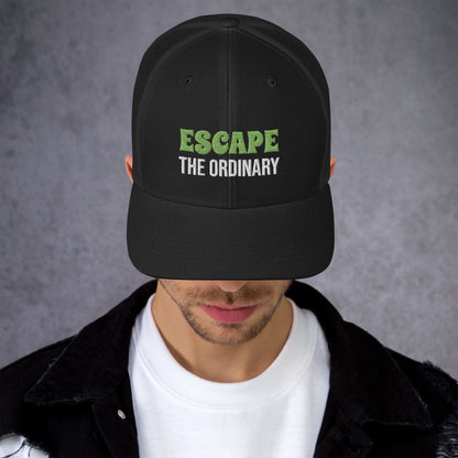 Escape the Ordinary Embroidered Trucker Cap