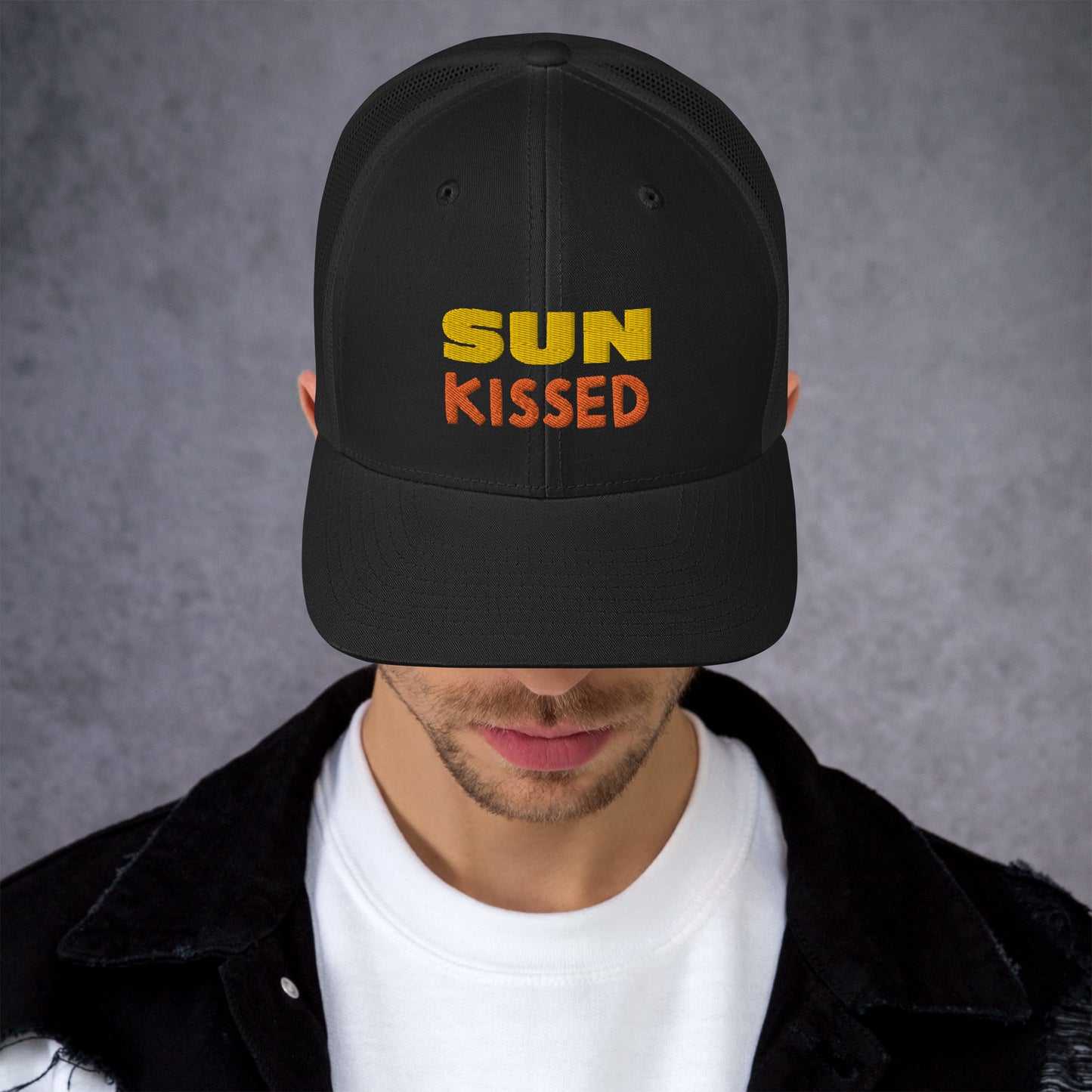 Sun Kissed Embroidered Trucker Cap