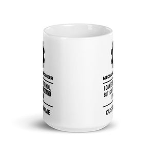 Funny Mechanical Engineer Custom Coffee Mug